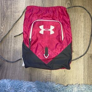 pink under armour string bag